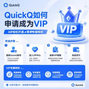 QuickQ如何申请成为VIP？